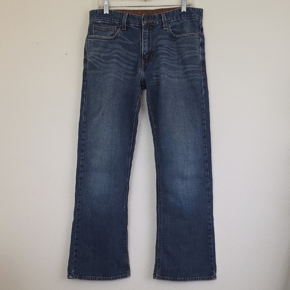 Levi's Authentics Signature Low Boot Blue Faded Jeans (Read) Womens 32 X 28